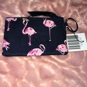 Vera  bradley zip id case flamingo